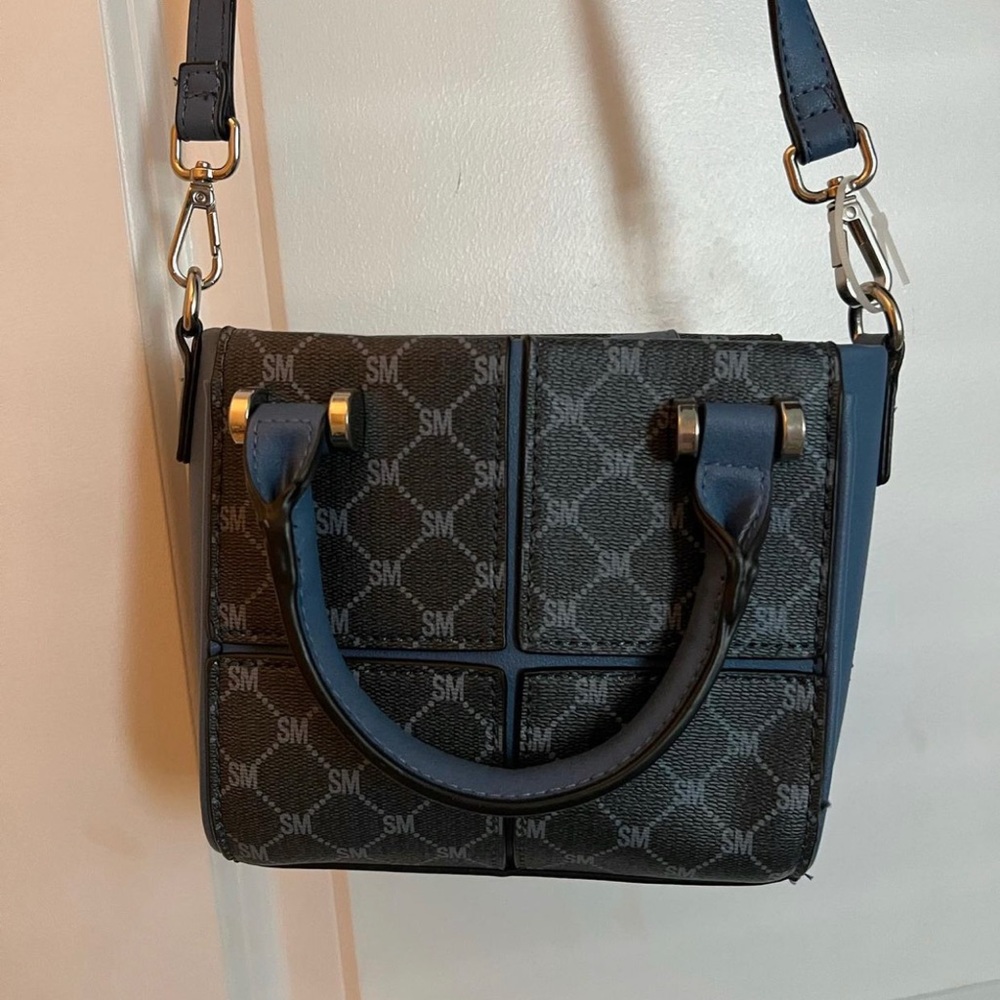 Steve Madden Blue Monogram Crossbody